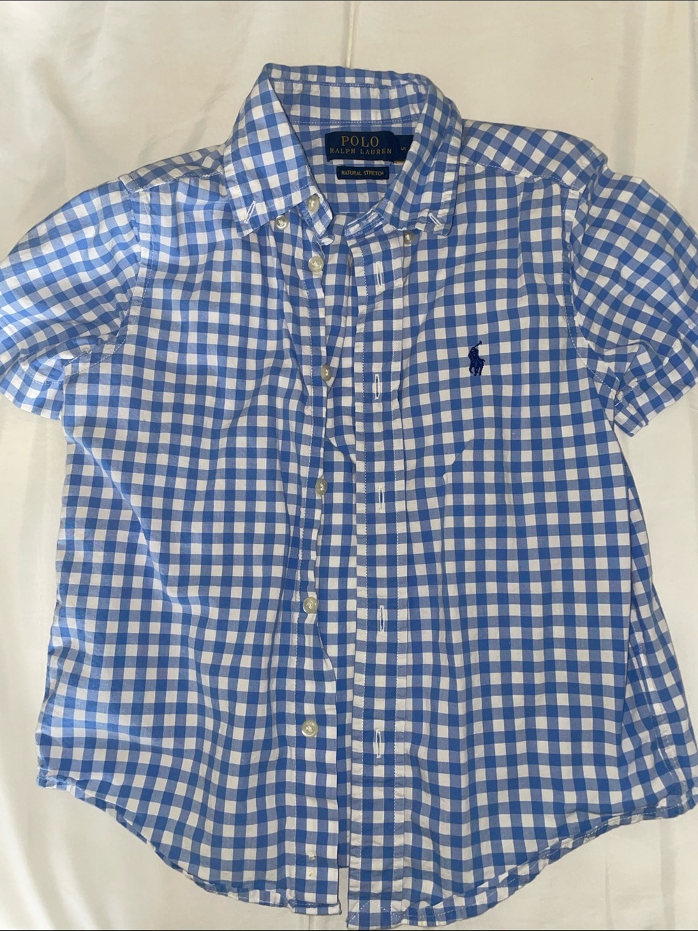 Polo by Ralph Lauren Blue & White Gingham Button-Down Shirt